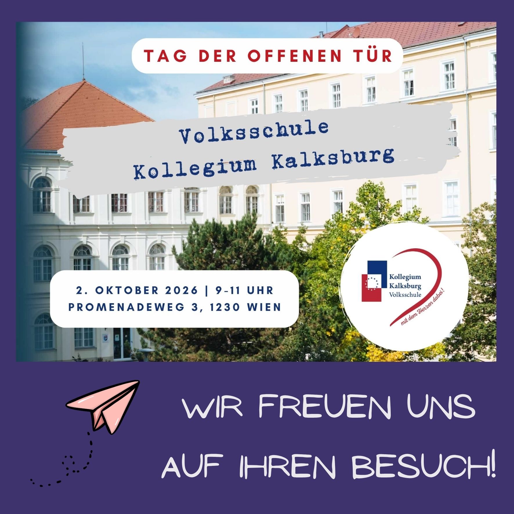 Einladung zum Tag der offenen Tür Oktober 2026